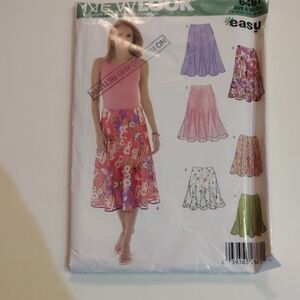 New Look 6461 sewing pattern for women's skirts